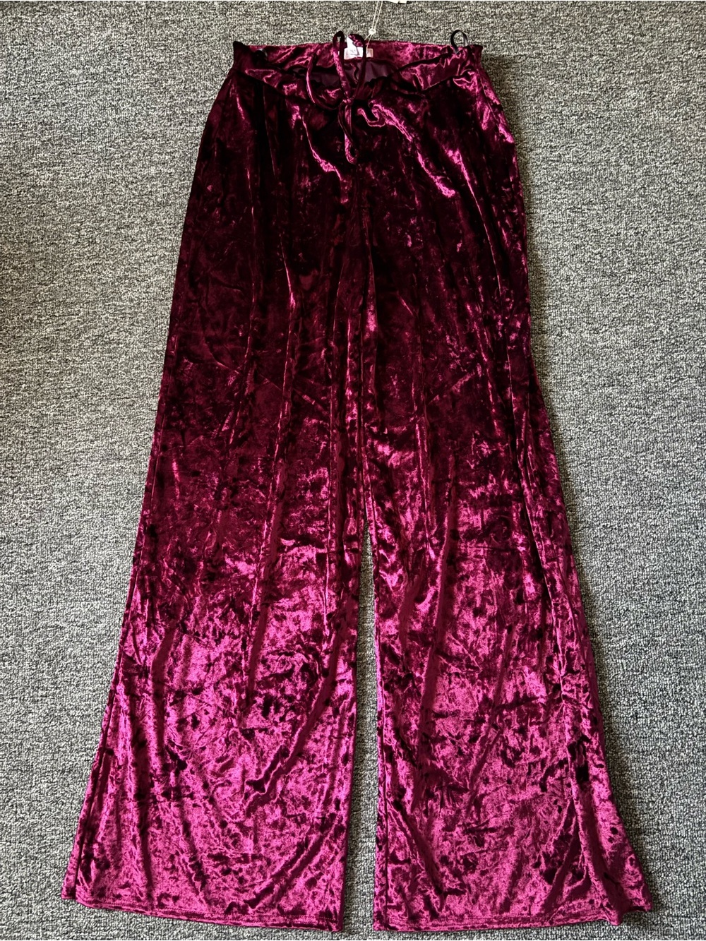 Missguided x Carli Bybel Velvet Pants